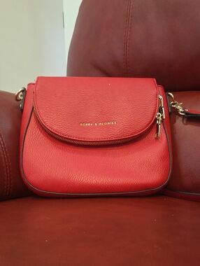 Poppy & Peonies Crossbody MINI DOWNTOWN– Red – Good Used Condition